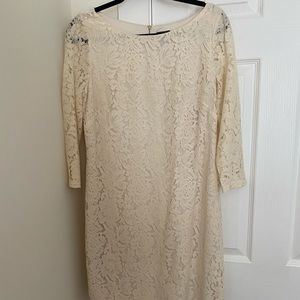 Cream Lace Vince Camuto Dress